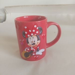 Disney Minnie mouse ceramic mug red